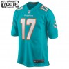Lasten Miami Dolphins NFL Pelipaita Jaylen Waddle 17 Nike Aqua 2021 NFL Draft